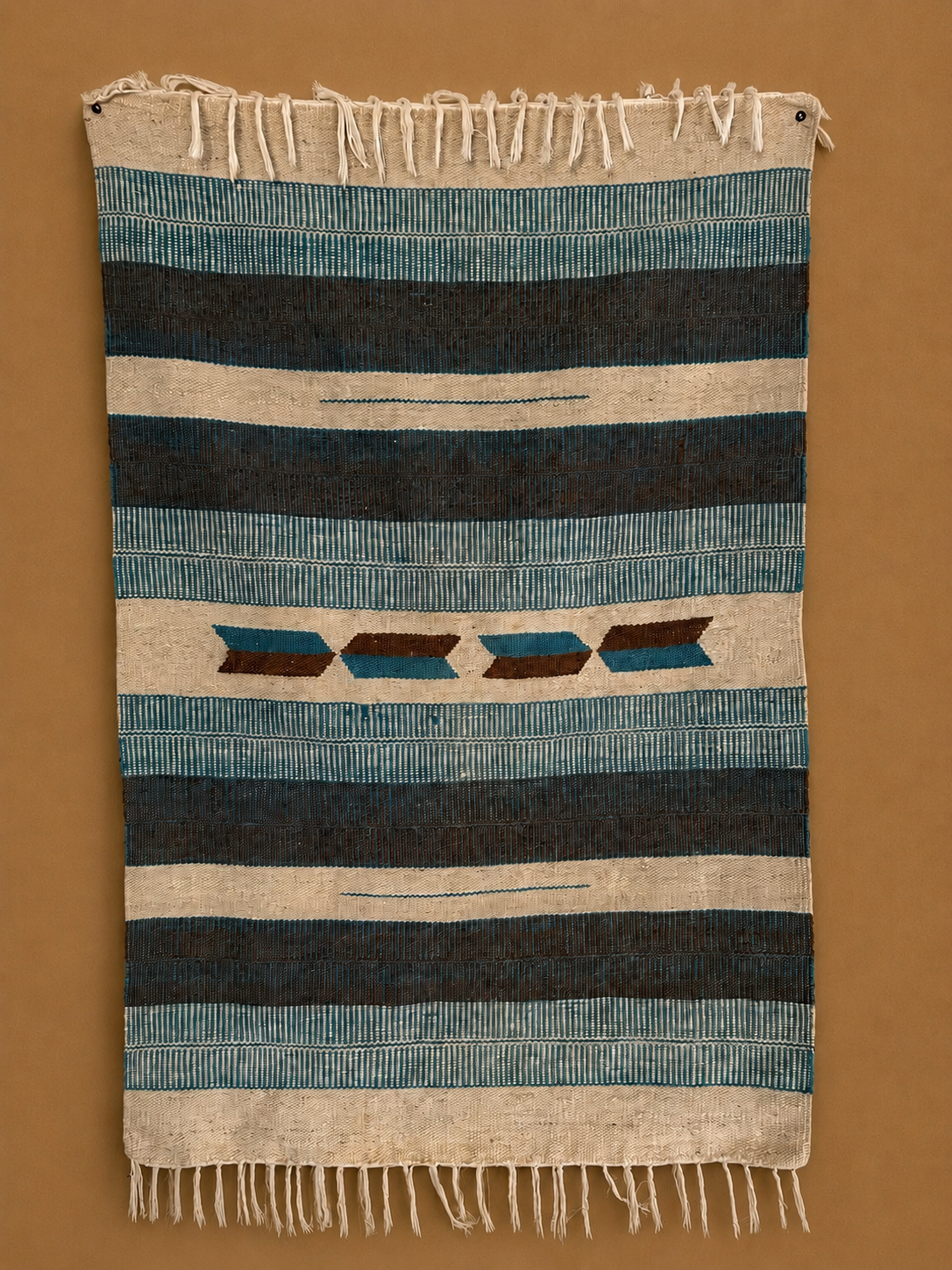 Tapiz para colgar en la pared tejido a mano, estilo suroeste / navajo, mediados de siglo