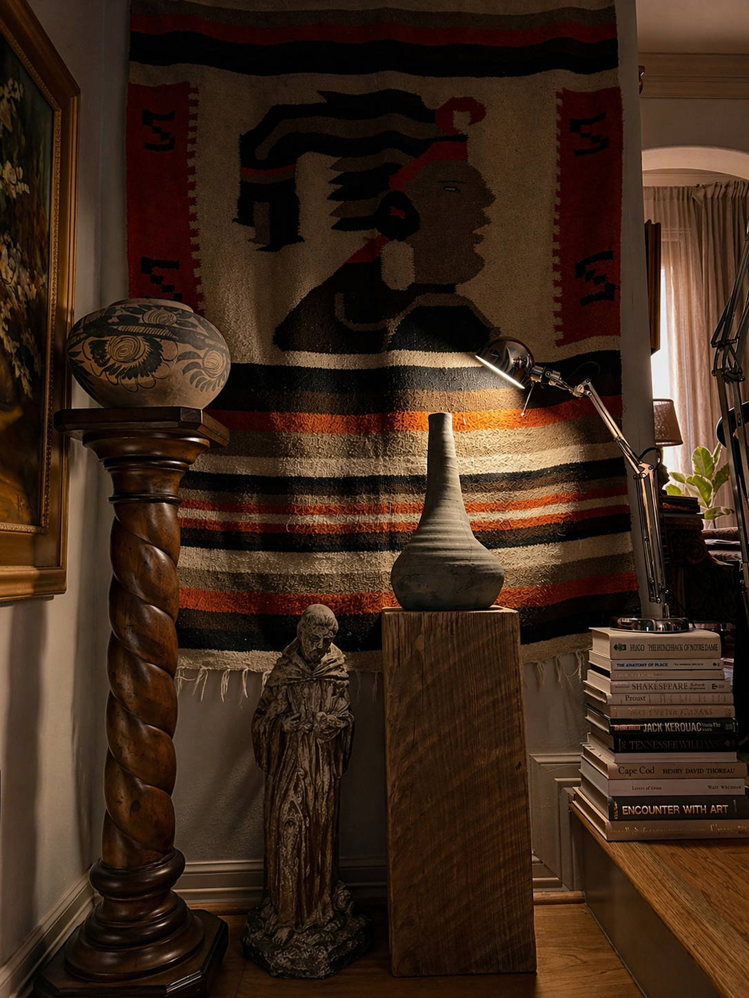 Sophisticated vignette by This Is Home Studio in Houston, Texas designed by Luke and Alejandra Fortin. 