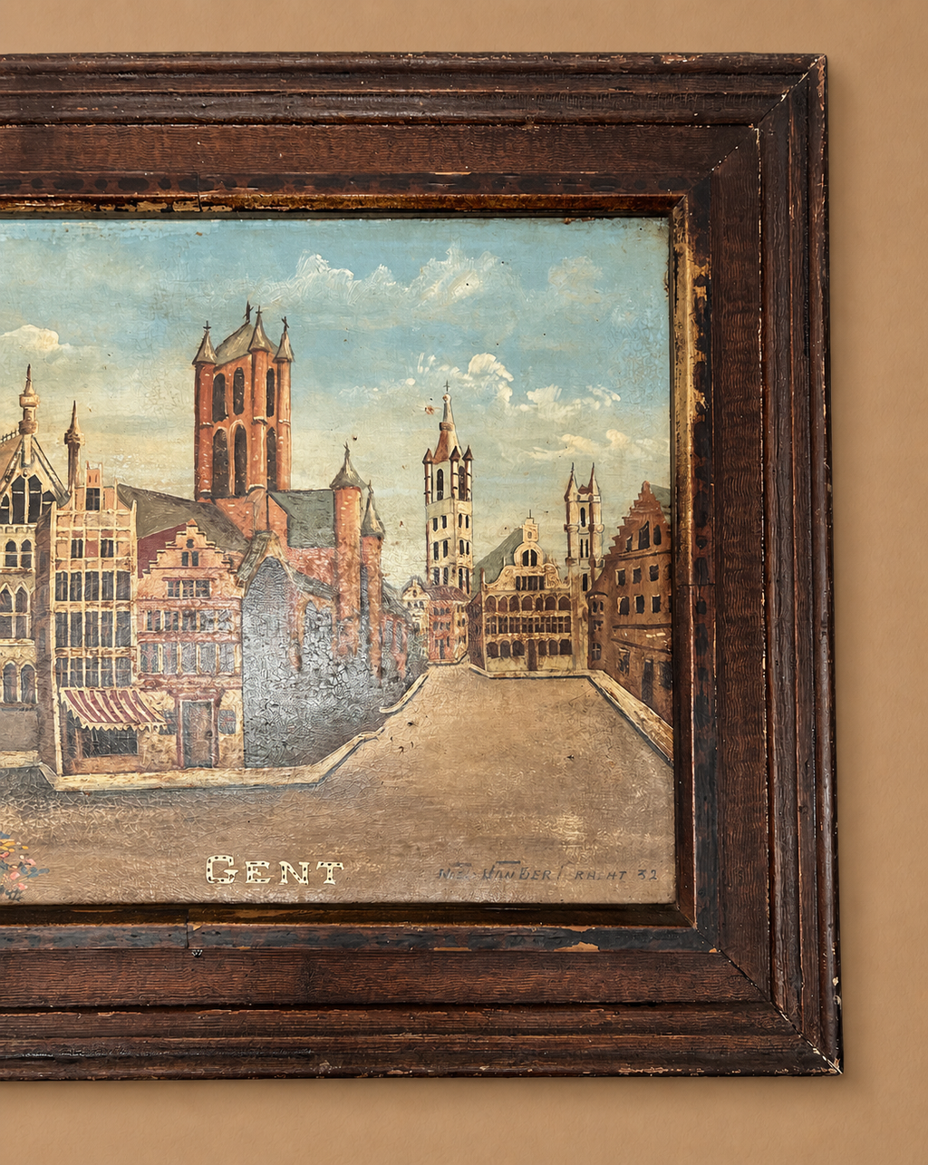 Brujas – Bruselas – Gante | Firmado Noël van der Gracht, 1832