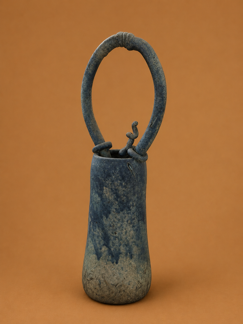 Brutalist Midcentury Studio Ceramic Sculpture Vessel, circa 1950's