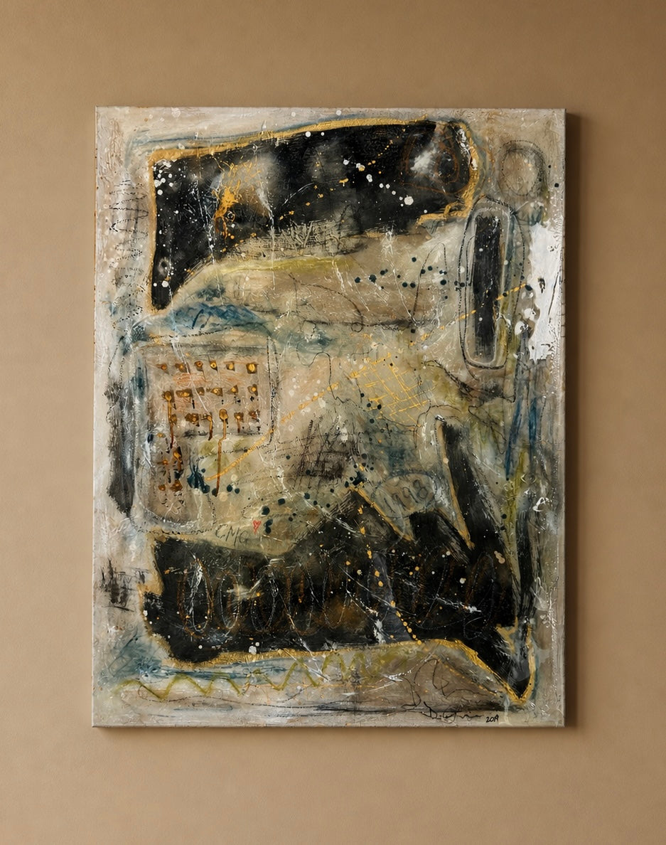 Sin título, 2019 — Firmado "D. Guinn, (101,6 cm x 76,2 cm)"