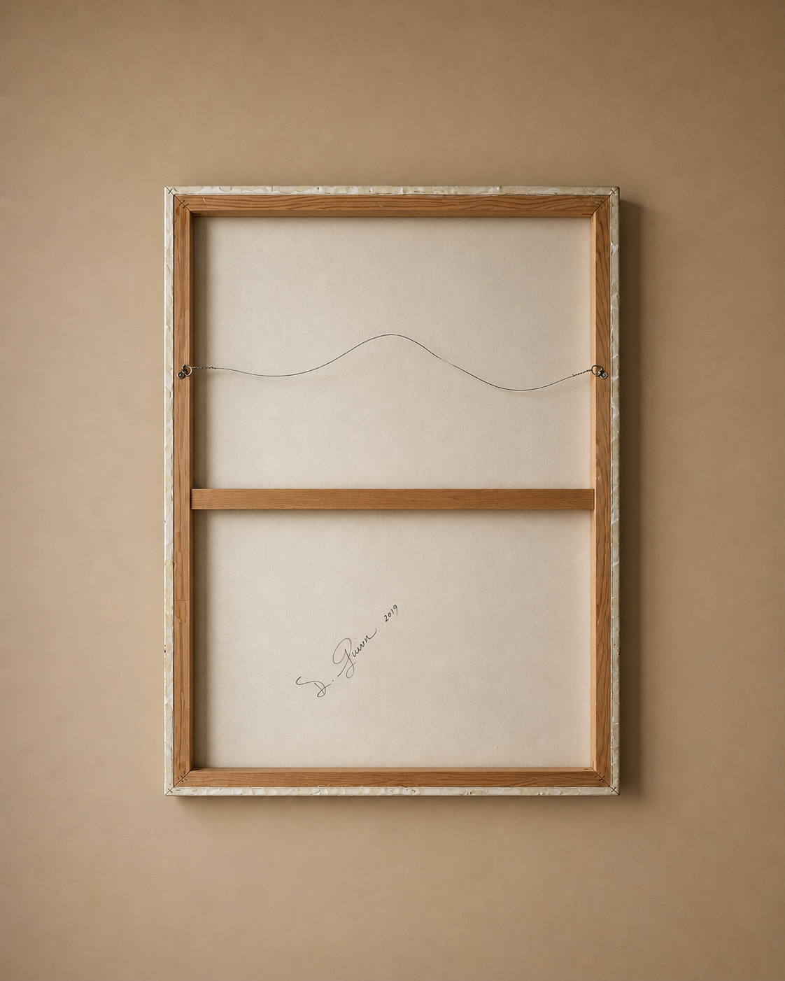 Sin título, 2019 — Firmado "D. Guinn, (101,6 cm x 76,2 cm)"