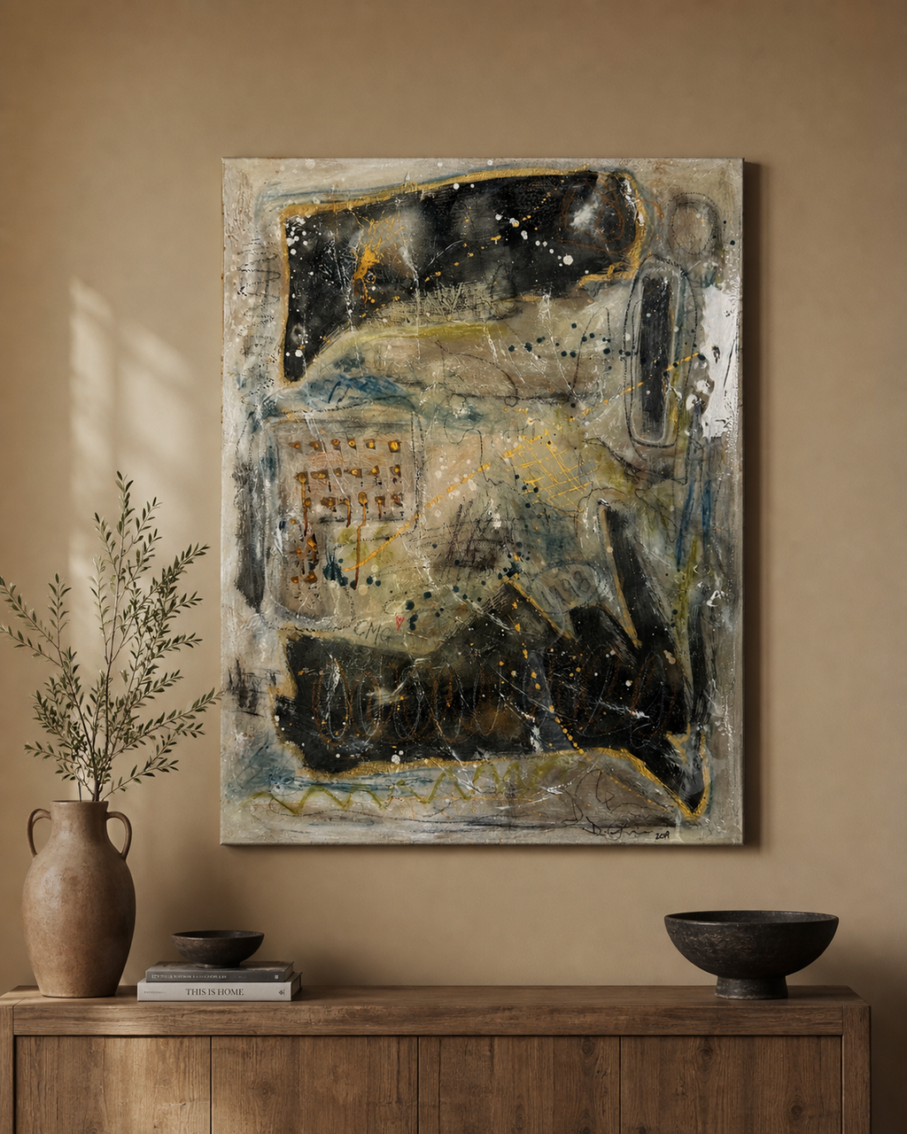 Sin título, 2019 — Firmado "D. Guinn, (101,6 cm x 76,2 cm)"