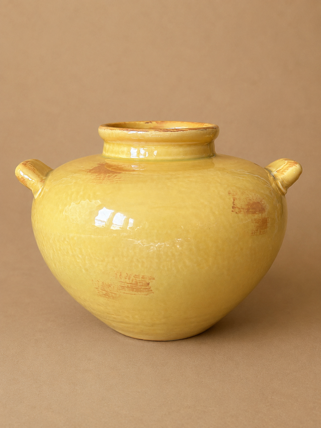 American Studio Pottery in Honey Glaze, Made in U.S.A. – Dundee, Illinois, Midcentury