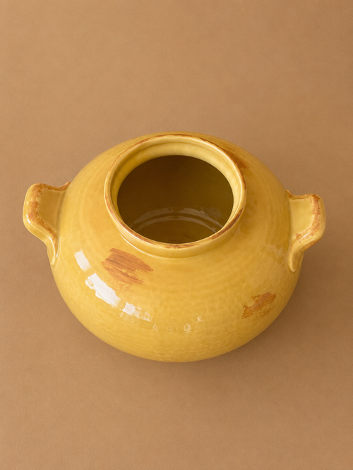 American Studio Pottery in Honey Glaze, Made in U.S.A. – Dundee, Illinois, Midcentury