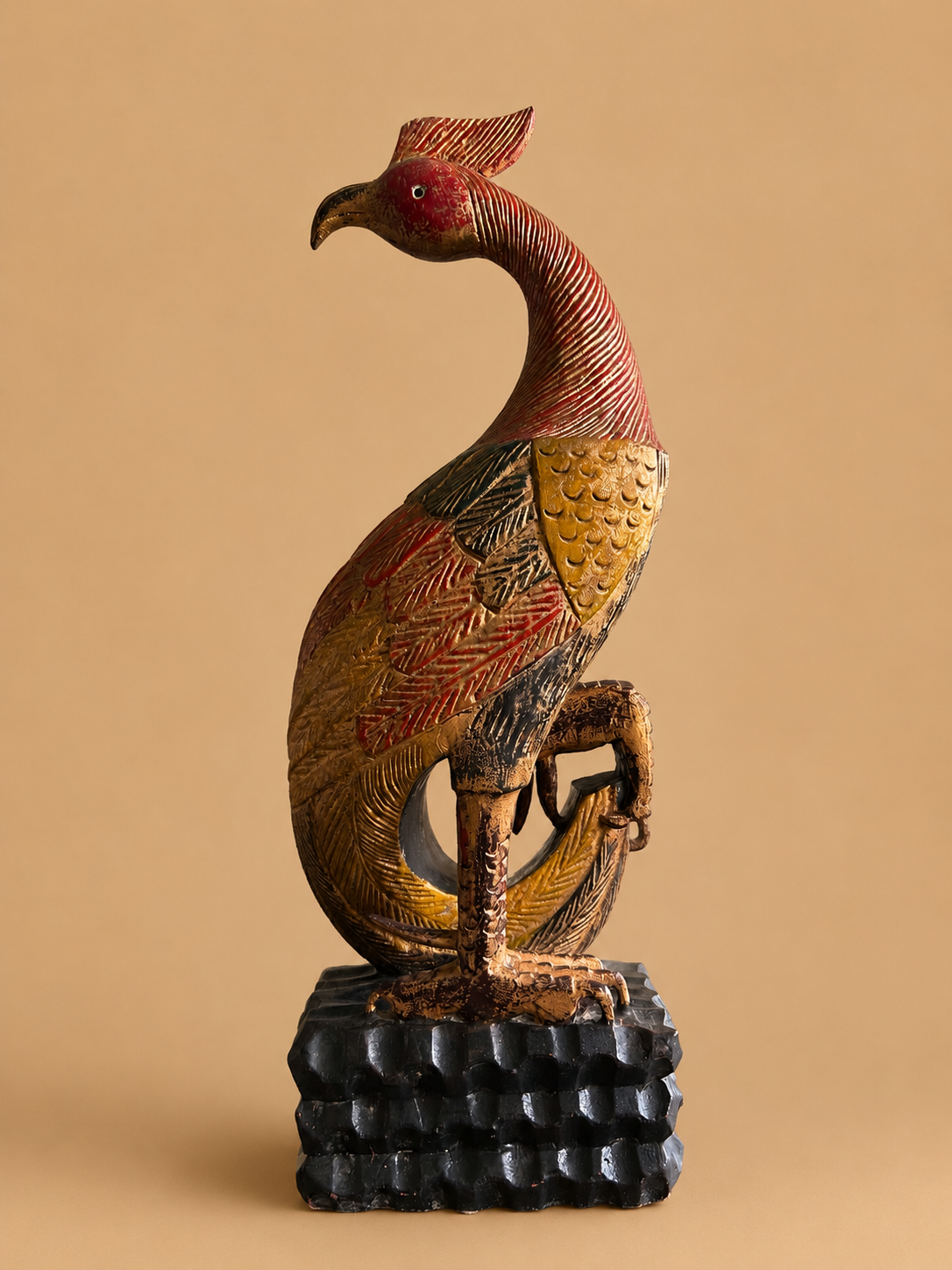 Frederick Cooper Chicago Monumental Midcentury Carved Bird Sculpture