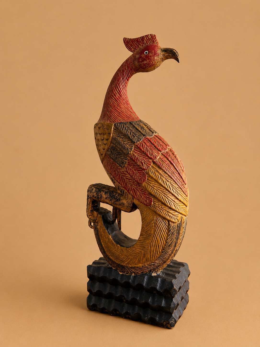 Frederick Cooper Chicago Monumental Midcentury Carved Bird Sculpture