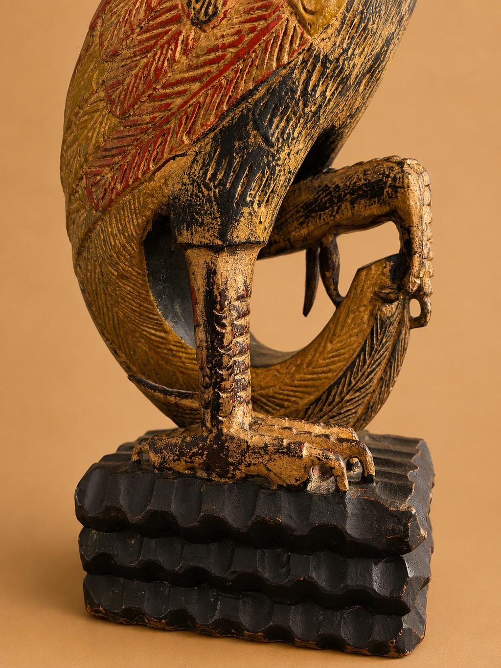 Frederick Cooper Chicago Monumental Midcentury Carved Bird Sculpture