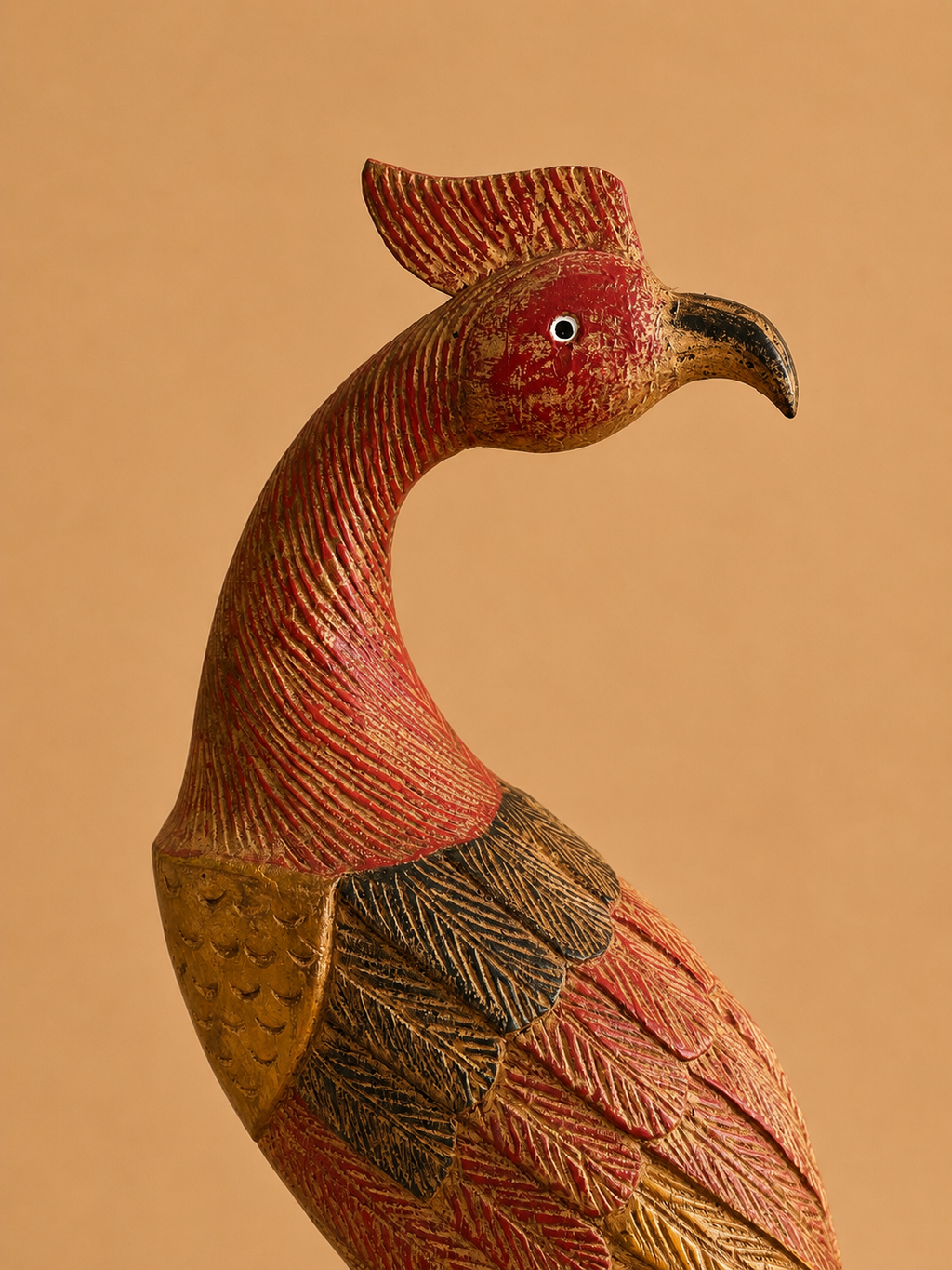 Frederick Cooper Chicago Monumental Midcentury Carved Bird Sculpture
