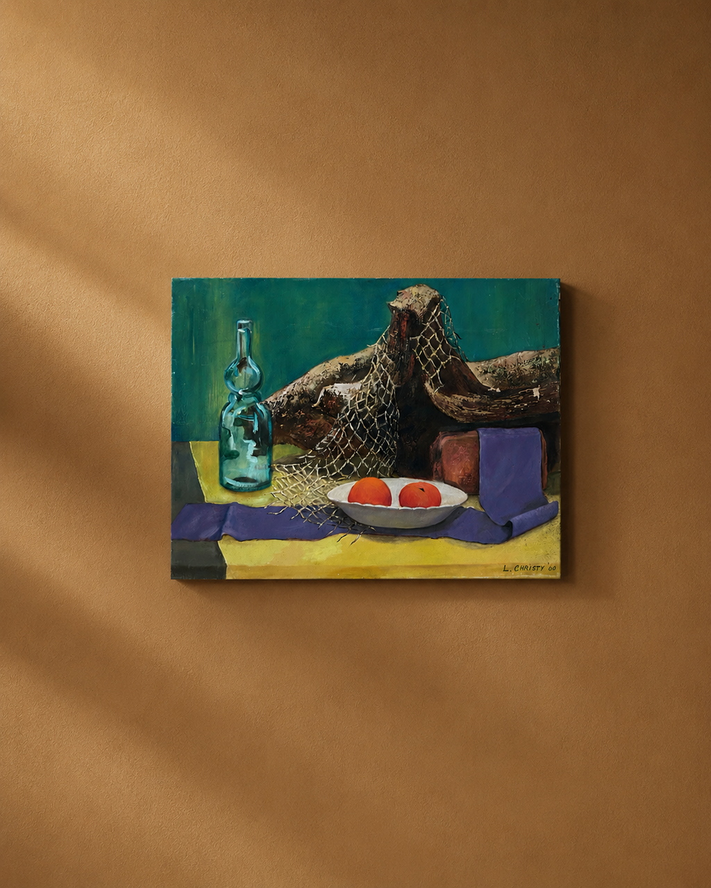 Midcentury Still Life with Fruit, by L. Christy (Houston, Texas artist), 1960